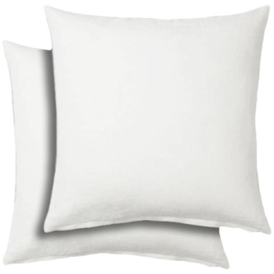 Set Of 2 24x24 Pillow Insert Euro Decorative Couch Sham Bolster