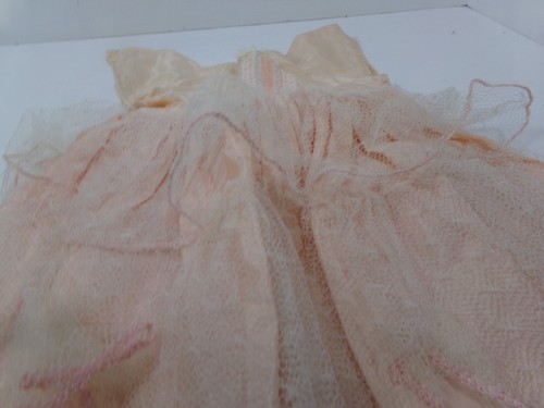 Vtg Pink Satin &Lace Ruffle Doll Dress with Shoes,Socks,Bonnet,Undergarment*** - Picture 6 of 13