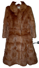 Vintage Dysons Furriers Leeds Mink /beaver Fur Coat Size M Fits Uk 12 - 14