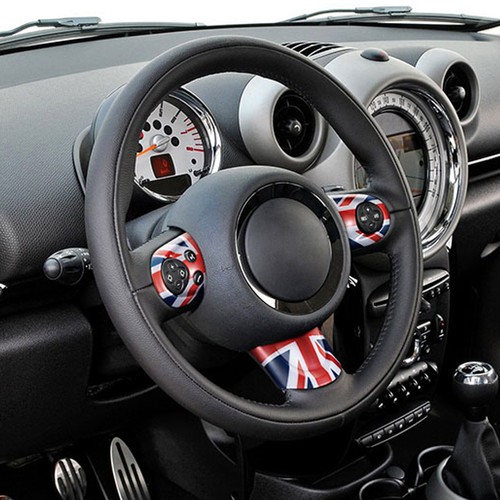 Union Jack Steering Wheel Cover For Mini Cooper S Countryman R55 R56