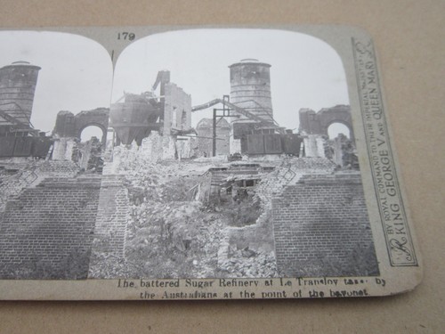 Sugar Refinery Vol 2 No 179 Realistic Travels WW1 Stereoview Card Militaria   - Picture 1 of 3