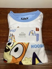 Bluey and Bingo Pups Kids Long Sleeved Pajama Set Size M 8