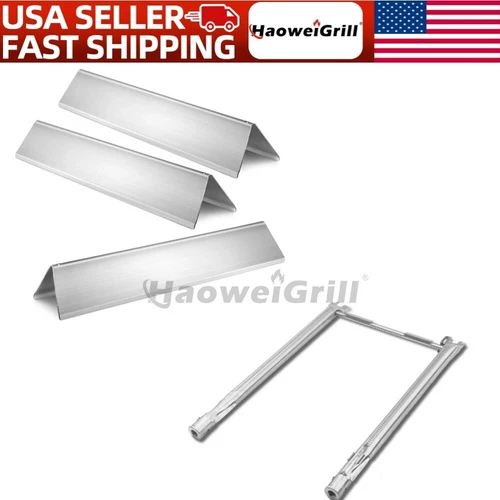 Flavorizer Bars and Burner for for Weber Spirit I & II 200, E210 E220 S210 S220