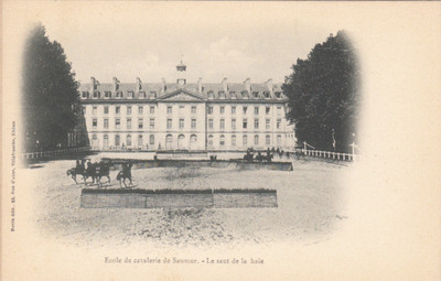 SAUMUR cavalry school le jump de la hedge ed revin