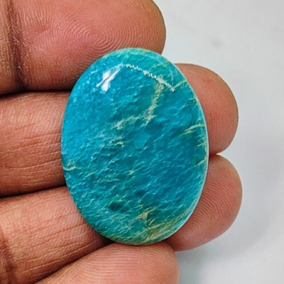Amazonite Gems Natural Green Amazonite Cabochon Loose Gemstone 35 Cts. ME-13229