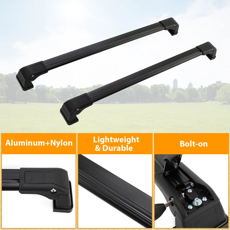 Barras transversales de techo de aluminio negras aptas para Mazda 5 2006-2017 2 piezas Foto 4 de 4