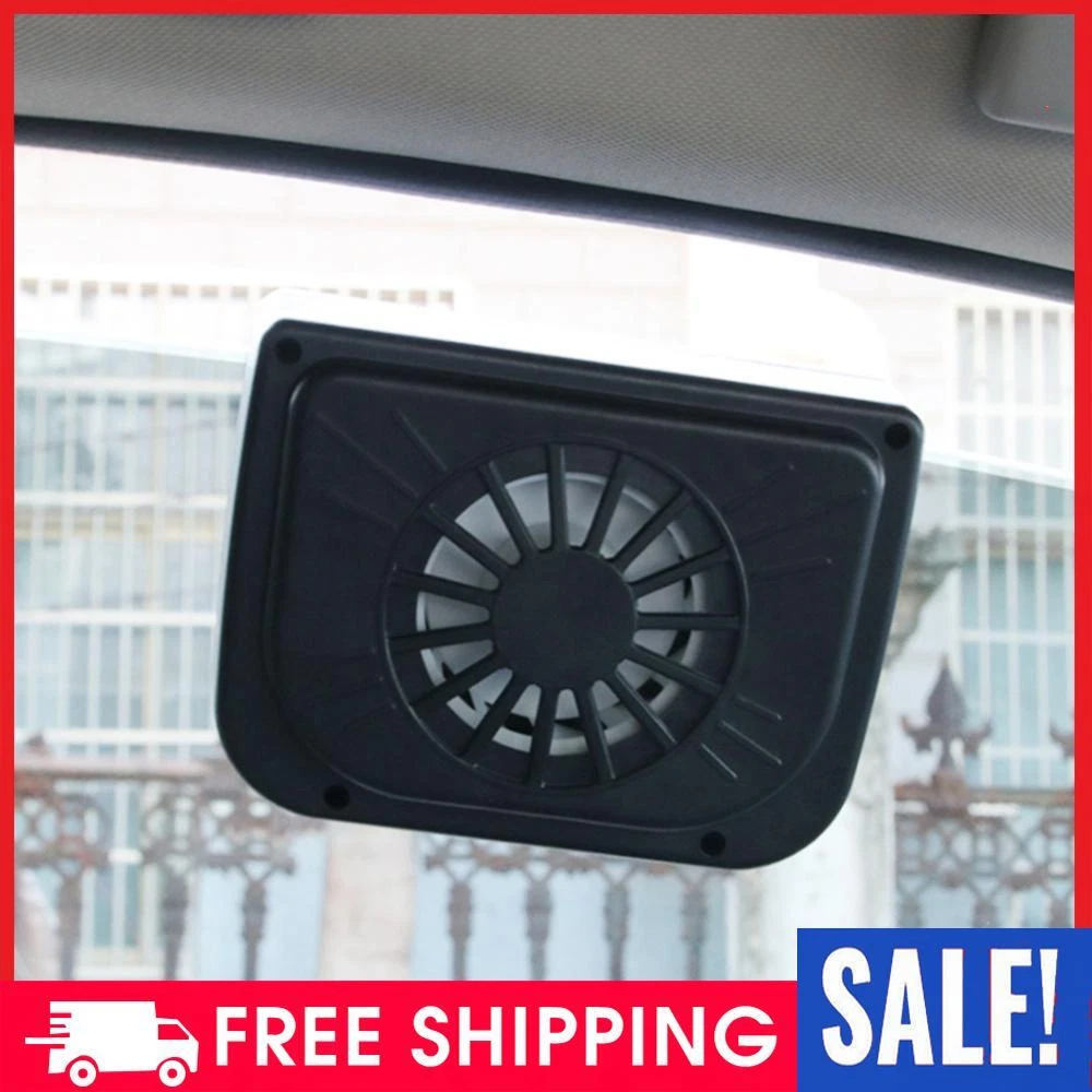 Solar powered car interior cooler sales