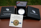 2019 American Legion Commemorative 99.9% Silver Dollar Proof Sleeve Box & Coa