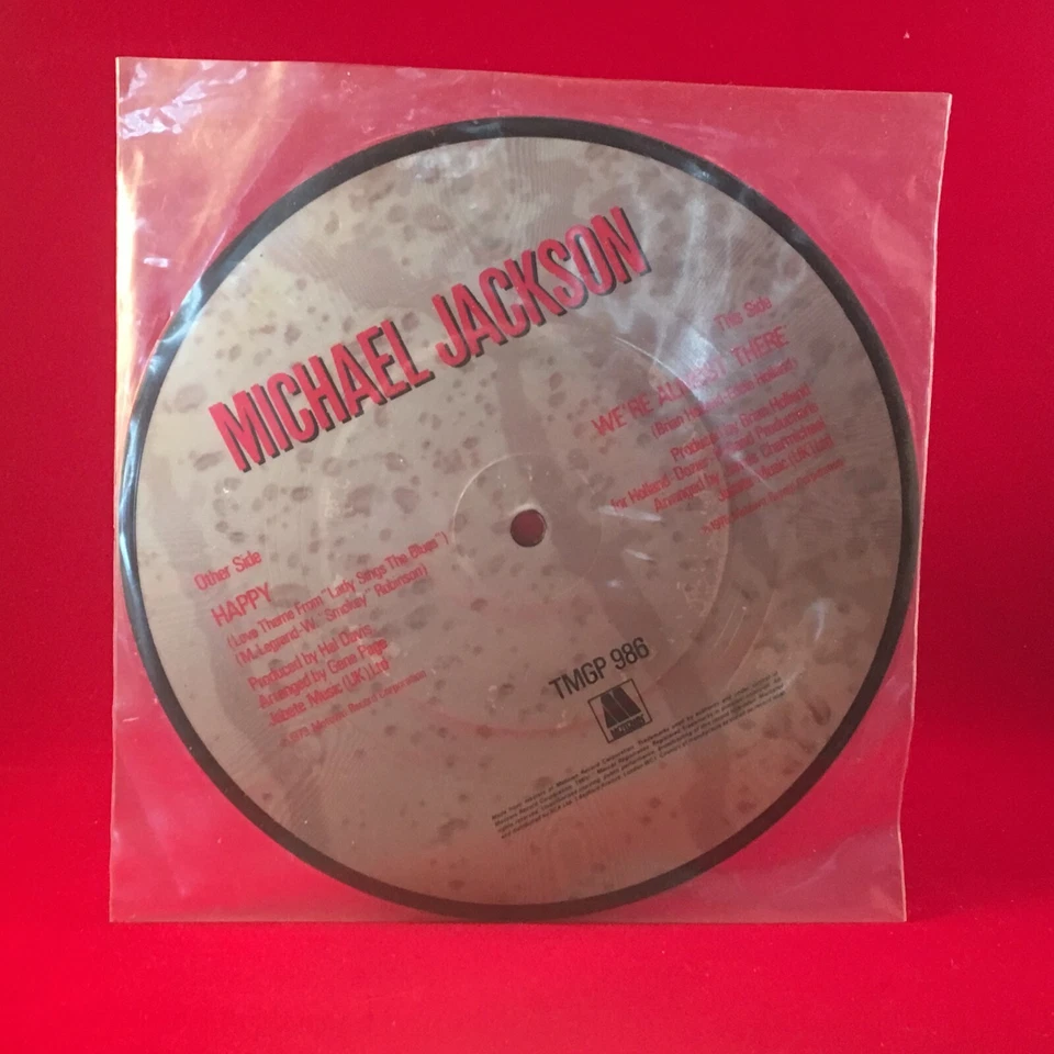 MICHAEL JACKSON Happy 1975 UK 7" vinyl PICTURE DISC single motown record - Image 2 of 2