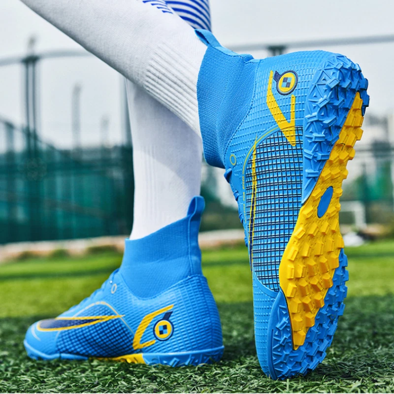 Mens Youths Soccer Boots Moulded Stud Astro Soles Cleats Soccer