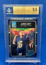 2016 Panini Jared Goff RC optics purple BGS 9.5 Gem Mint Boom #172 Beauty @@