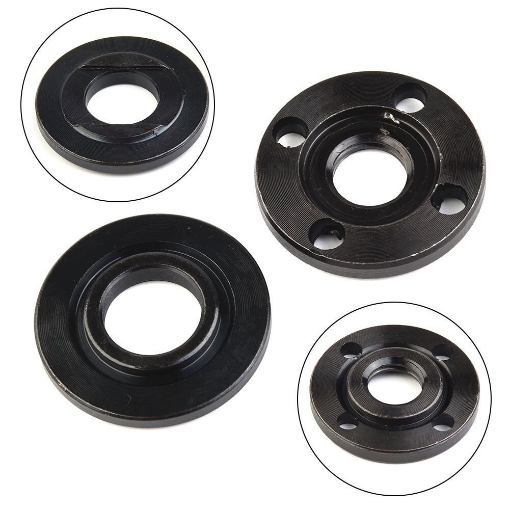 3 Paar Winkelschleifer Flansch-Set – M14 Gewinde, Innen-/Außenflansch, Ersatzmuttern Für 14 Mm Spindel