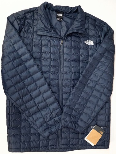 Full Zip Mens Slim Fit Puffer Navy 