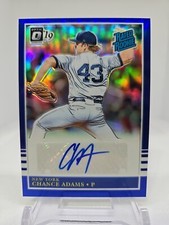 2019 Optic Chance Adams RC 42/50 Autograph Blue Prizm #R85-CA New York Yankees
