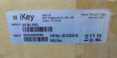 iKEY DT-81-PS2 Stainless Steel Keyboard