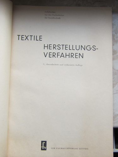 Textile Herstellungsverfahren Facharbeiter für Textiltechnik DDR 1974 - Bild 2 von 15