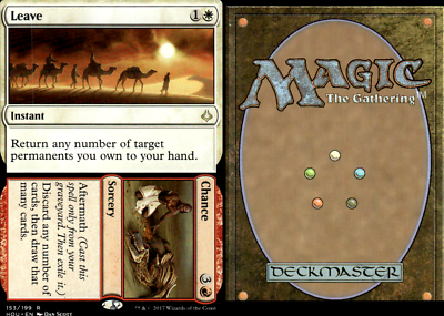 chance to draw card mtg Magic the Gathering -MTG- Leave/Chance