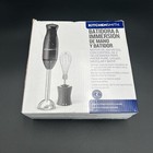 NEW Kitchen Smith Immersion Blender With Whisk Black PUREE BLEND MIX & WHIP