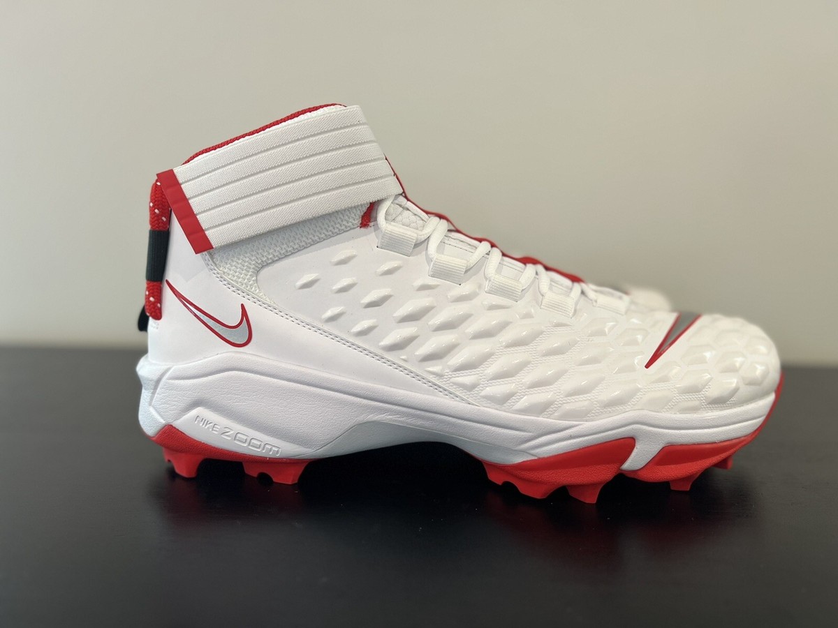 Nike Ohio State PE Force Savage Pro 2 Shark Linemen Football Cleats Mens Size 14 NEW Men 16 Ohio State Nike Force Savage Pro 2 Shark Buckeyes  main image 4