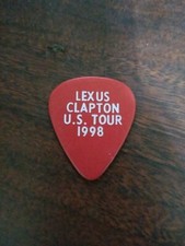 Eric Clapton Lexus Red Guitar Pick 1998 Pilgrim Tour Stratocaster