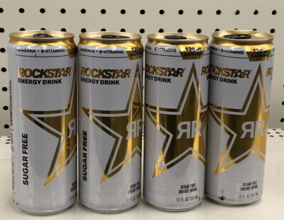 Rockstar Sugar Free Energy Drink, 12oz Cans (4 Pack) Fast