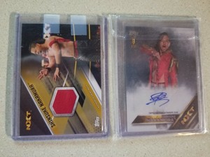 2-10-99-RC-SHIRT-Shinsuke-Nakamura-1ST-NXT-Topps-Card-AUTOGRAPH-AUTO-WWE-NJPW
