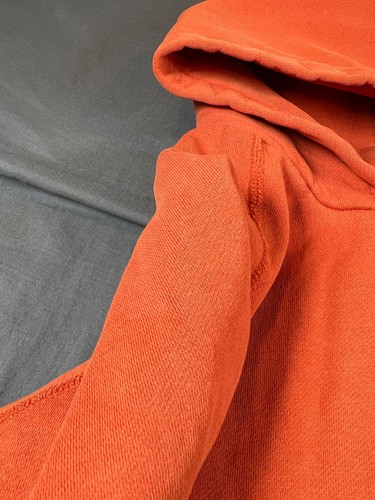Abercrombie fitch hoodie A-92 25 Youth Size Large Vintage Y2K Orange Sweatshirt - Picture 5 of 21