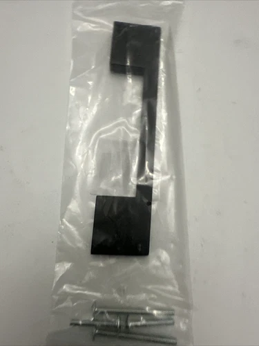 Atlas Homewares A867-BL Handle Cabinet Pull Thin Square 5-1/16" Center M. Black - Picture 3 of 4