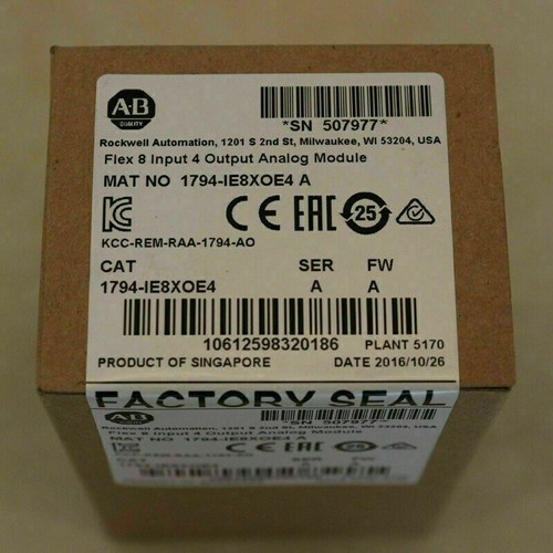 1794-IE8XOE4 Allen-Bradley Input 4 Output Analog Module 1794IE8XOE4 1PCS - Picture 2 of 3