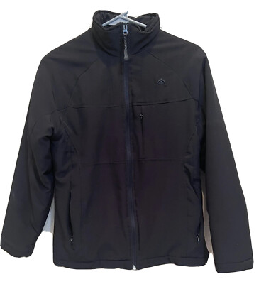 Snozu Womens Performance Black Long Sleeve Polyester Full Zip Up Jacket Size S