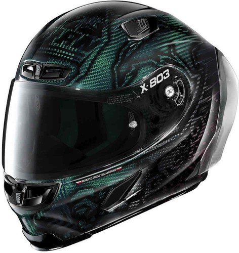 2023 XLITE X803RS Casey Stoner Superhéroe Carbono Libre Visor Oscuro Moto Casco |