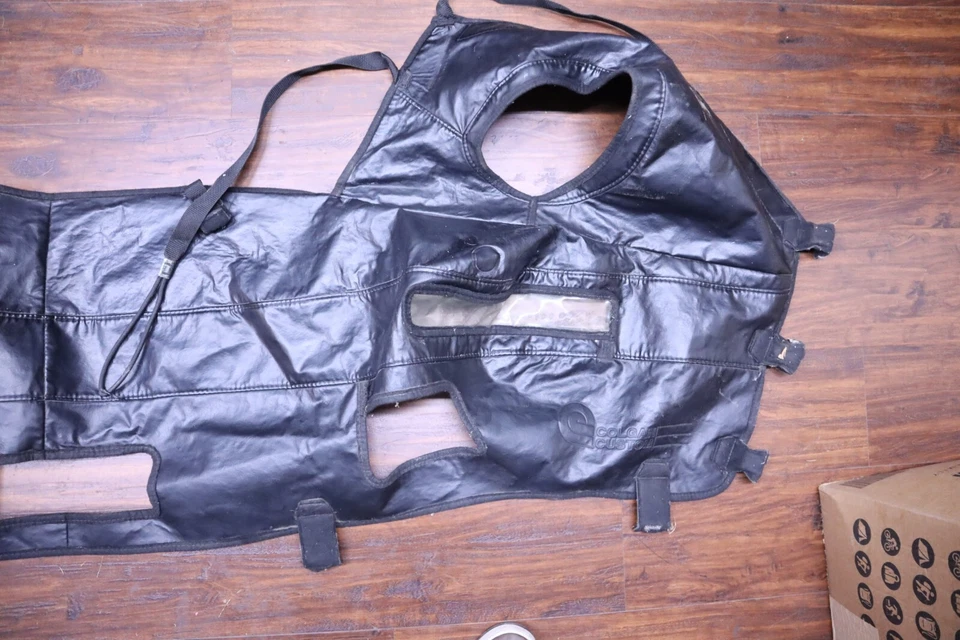 Vintage Colgan Customs Black Leather Porsche 911 Guard Bra Mask - 930 1975-89? - Image 2 of 4