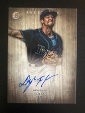 Tampa Bay Rays DYLAN FLORO autographed 2014 Bowman Inception - Certified