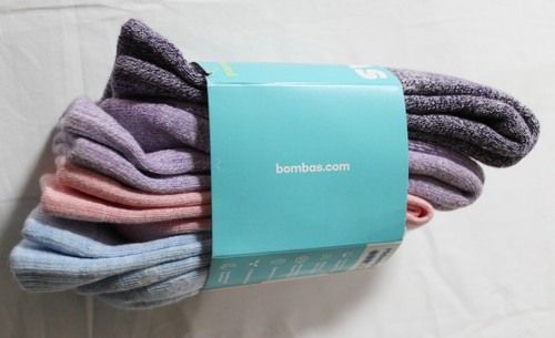 Bombas Unisex Youth Marl Crew Sock 4-Pack DM3 Mixed Pastel Size 12T-Y3 NWT - Picture 3 of 5