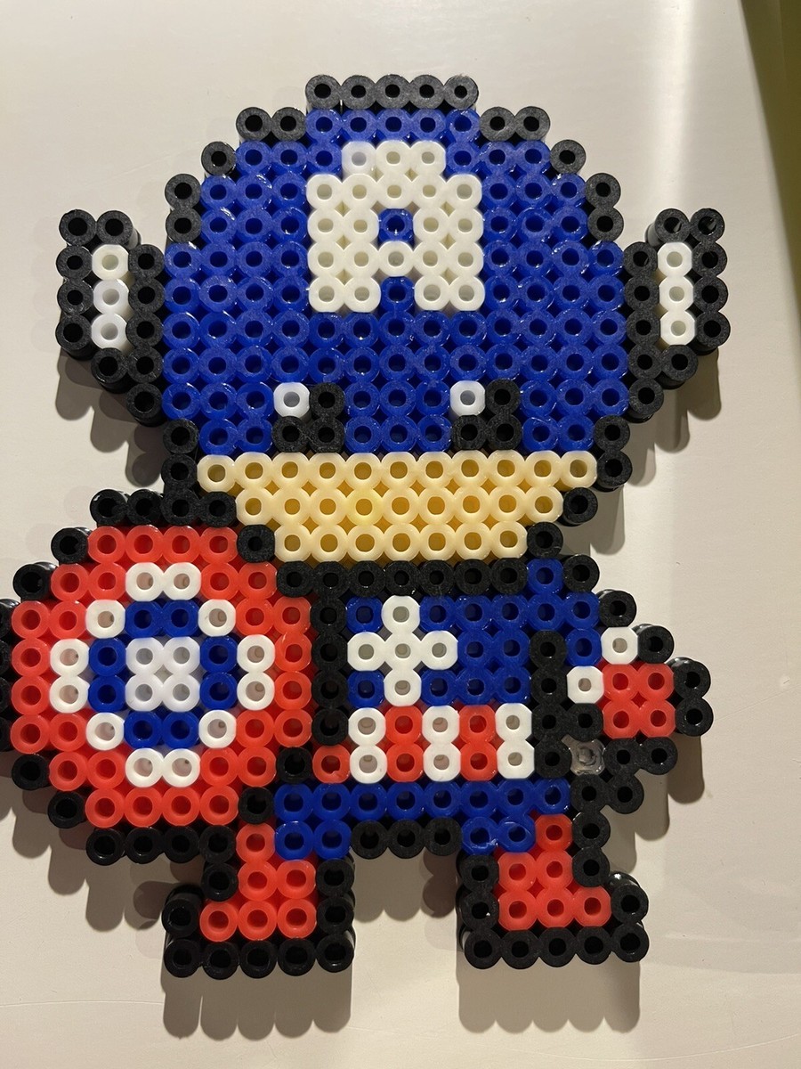 Marvel Avengers Fuse Perler Bead CAPTAIN AMERICA Pixel Art