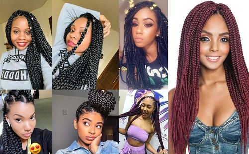 Flechthaar vorgedehnt Synthetik Zopf Extensions Zopf Haarbündel - Bild 11 von 12