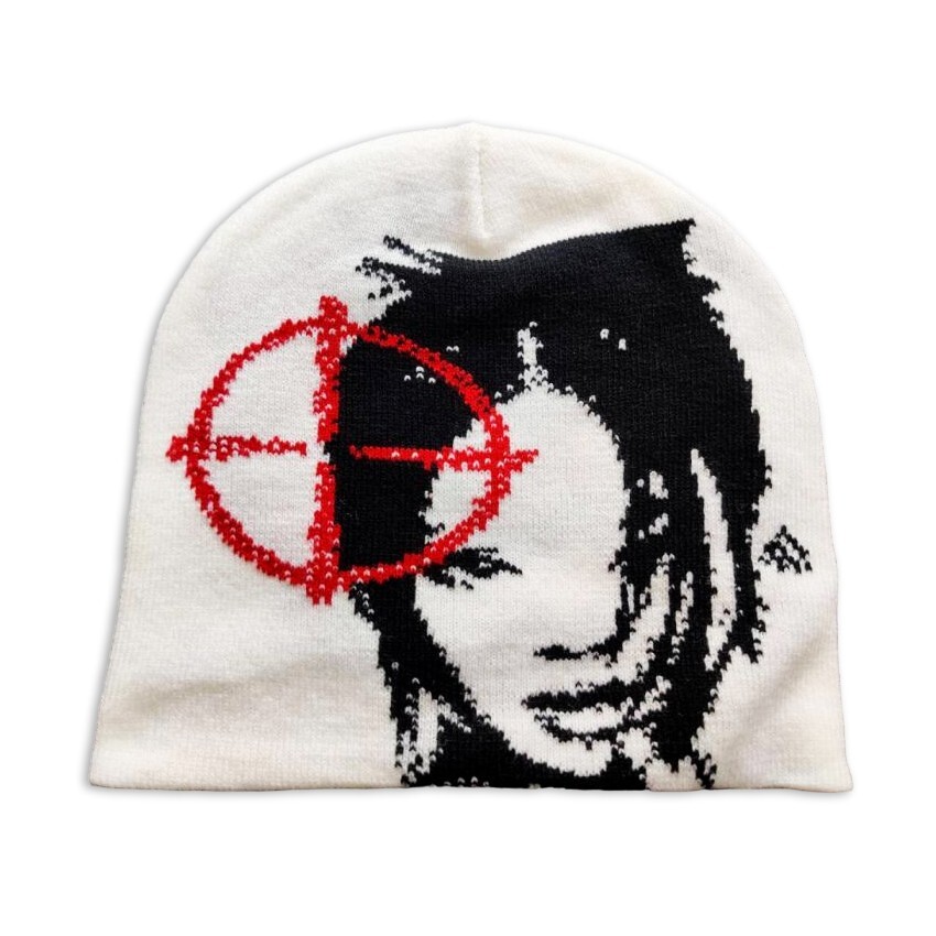 Anime Girl Target Graphic Best Unisex Skull Cap Y2K Winter