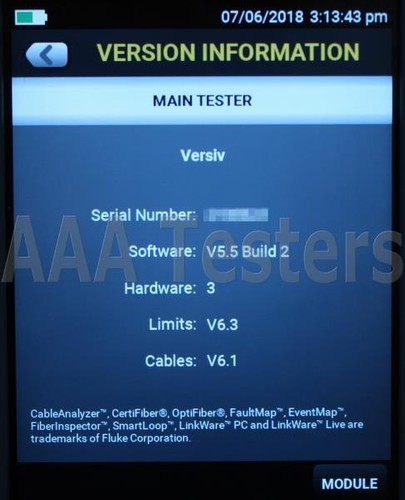 Fluke Networks Versiv OptiFiber Pro OFP-100-Q SM MM Cuádruple Fibra OTDR OFP-QUAD - Imagen 8 de 9