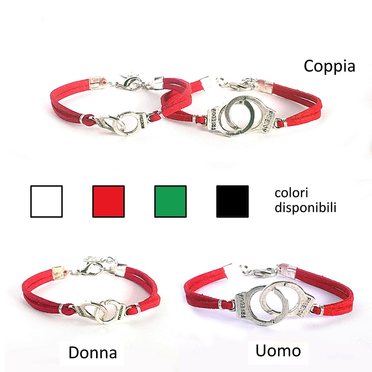 Bracciale per lui e per lei - Bracciale per coppia - Regalo per il terzo anniversario di matrimonio per la moglie - Braccialetti personalizzati abbinati - Regalo di nozze unico per la coppia - Italia