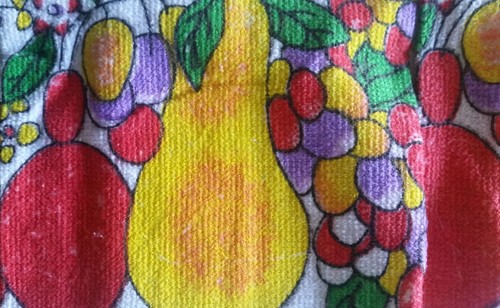 JUEGO DE 2 TOALLAS DE RIZO DE COCINA IMPRESAS MISMAS, 15"" x 25", FRUTAS COLORIDAS, SOFPRO - Imagen 10 de 11