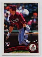 2011 Topps Update Paul Goldschmidt Rookie Card #US47, Arizona Diamondbacks