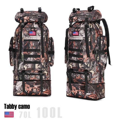 70L/100L Military Molle Tactical Backpack Rucksack Camping Hiking Bag Outdoor US - Picture 12 of 18