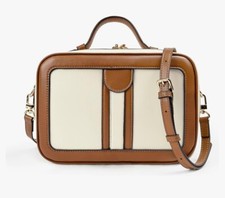 Anti Theft Crossbody Bag For Women Men Trendy. Rfid Blocking Bag Caramel Ivory