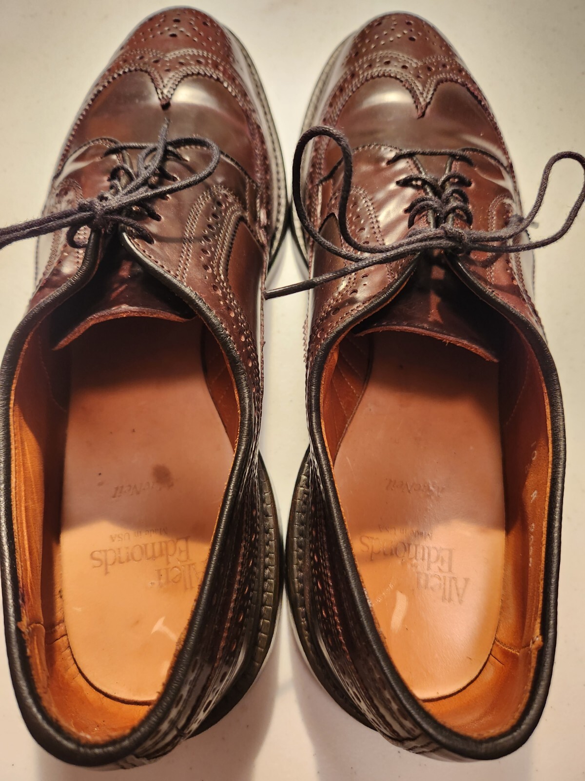 ALLEN EDMONDS SHELL CORDOVAN MacNeil Burgundy Blu… - image 6