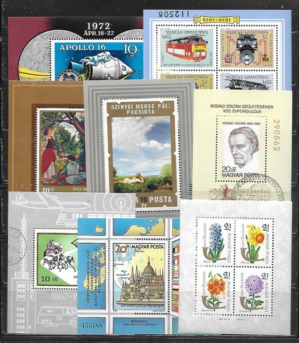 Hungary - Fifty (50) All Different Souvenir Mini Sheets as shown 10/10a - Picture 6 of 6