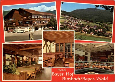 RIMBACH Bayern Mehrbildkarte Hotel Bayerischer Hof Bayer. Wald Postkarte 1975