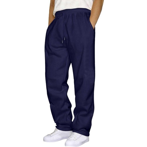 Mens Jogging Fleece Joggers Tracksuit Bottoms Trousers Gym Workout Sweat Pants - Picture 32 of 44