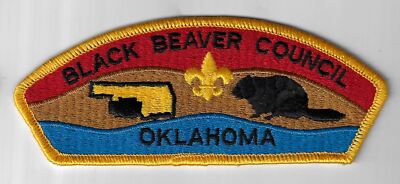 Black Beaver Council CSP Oklahoma S2b YELLOW Border [TX-3141]