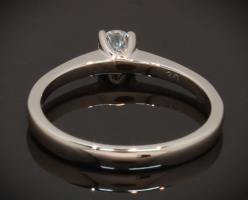 18CT White Gold Diamond Solitaire Ring With Accents 0.30ct Size N (80.25.066) - Picture 5 of 5