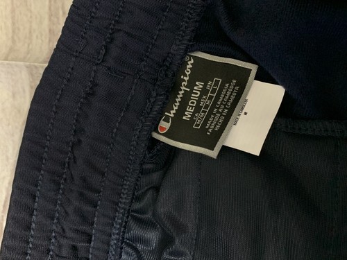 Champion Men Size Medium 100% Authentic Track Pants Navy (tag) - Picture 7 of 7